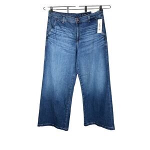 AG Adriano Goldschmied Stella Long Slung Palazzo Wide Leg Jeans Size 32